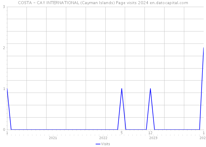 COSTA - CAY INTERNATIONAL (Cayman Islands) Page visits 2024 