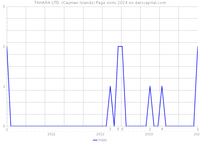 TAHARA LTD. (Cayman Islands) Page visits 2024 
