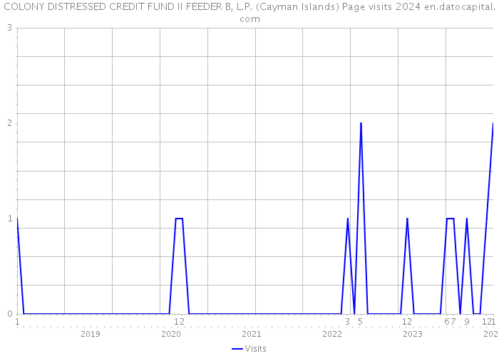 COLONY DISTRESSED CREDIT FUND II FEEDER B, L.P. (Cayman Islands) Page visits 2024 