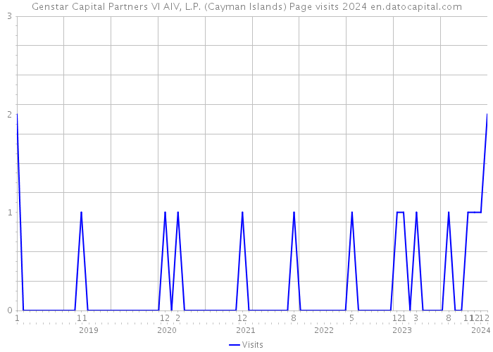 Genstar Capital Partners VI AIV, L.P. (Cayman Islands) Page visits 2024 