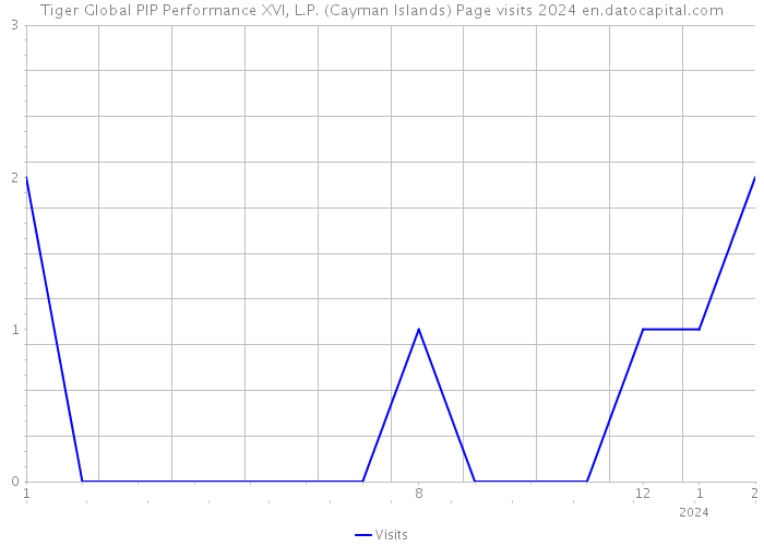 Tiger Global PIP Performance XVI, L.P. (Cayman Islands) Page visits 2024 