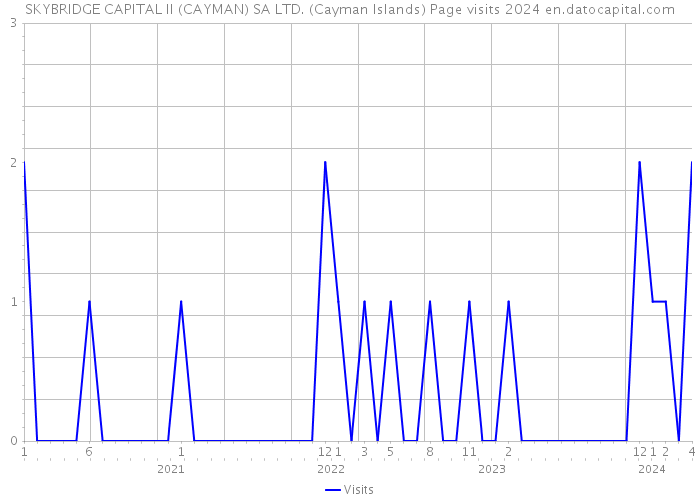SKYBRIDGE CAPITAL II (CAYMAN) SA LTD. (Cayman Islands) Page visits 2024 
