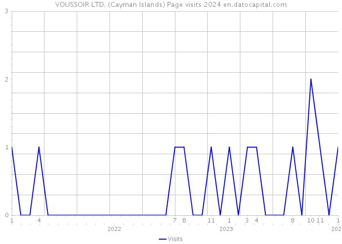 VOUSSOIR LTD. (Cayman Islands) Page visits 2024 