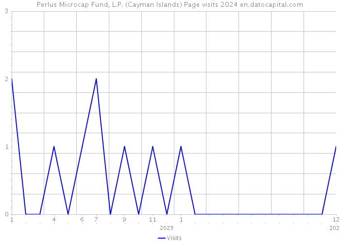 Perlus Microcap Fund, L.P. (Cayman Islands) Page visits 2024 