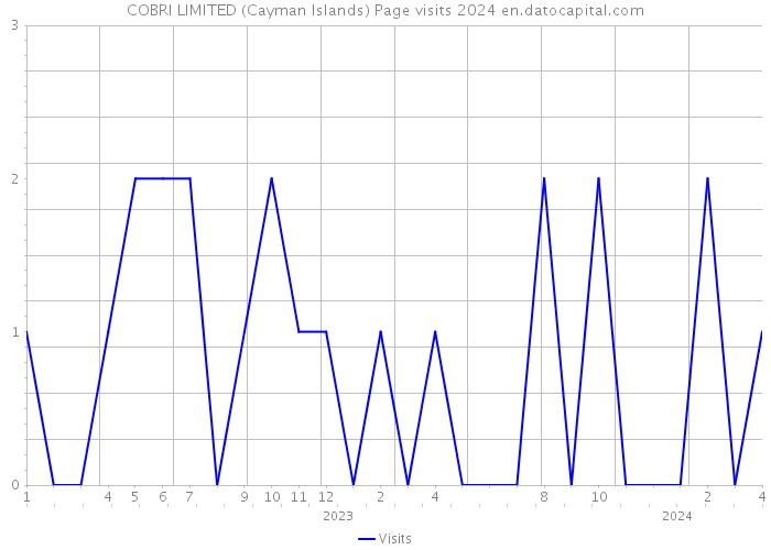 COBRI LIMITED (Cayman Islands) Page visits 2024 