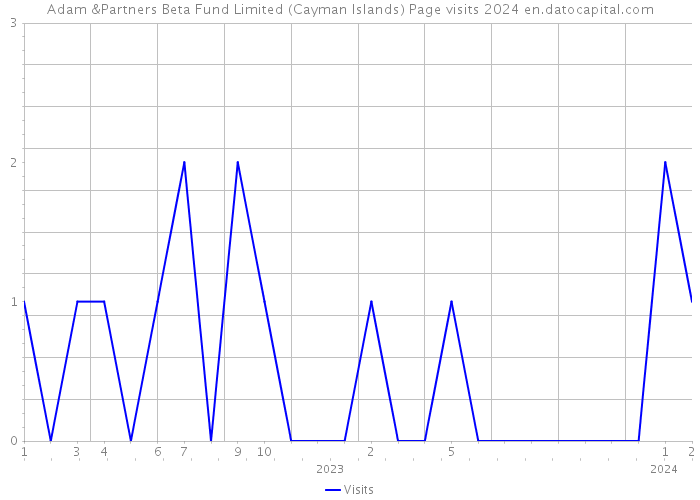 Adam &Partners Beta Fund Limited (Cayman Islands) Page visits 2024 