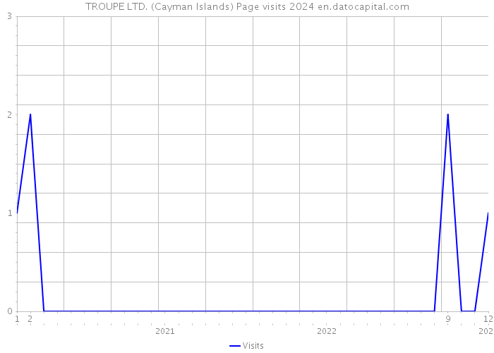 TROUPE LTD. (Cayman Islands) Page visits 2024 