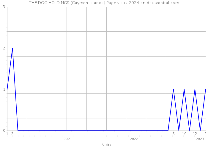 THE DOC HOLDINGS (Cayman Islands) Page visits 2024 