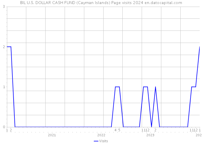 BIL U.S. DOLLAR CASH FUND (Cayman Islands) Page visits 2024 