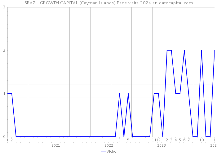 BRAZIL GROWTH CAPITAL (Cayman Islands) Page visits 2024 