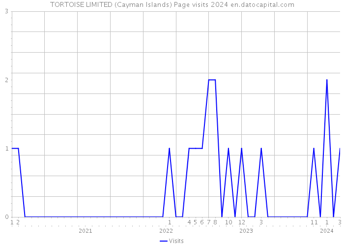 TORTOISE LIMITED (Cayman Islands) Page visits 2024 