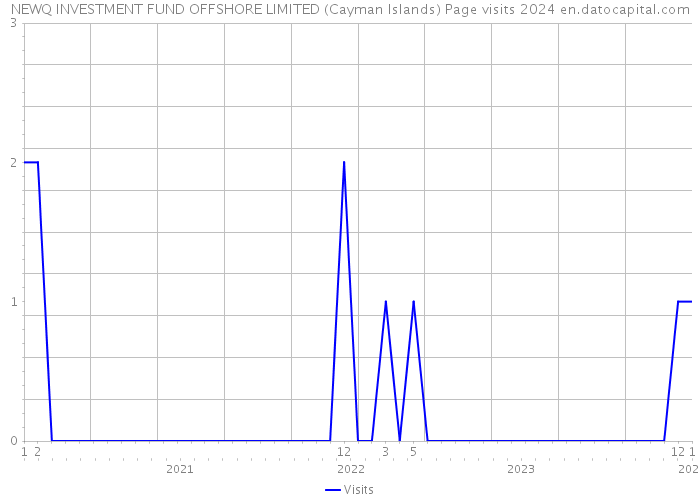 NEWQ INVESTMENT FUND OFFSHORE LIMITED (Cayman Islands) Page visits 2024 