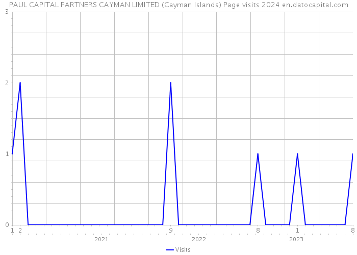 PAUL CAPITAL PARTNERS CAYMAN LIMITED (Cayman Islands) Page visits 2024 