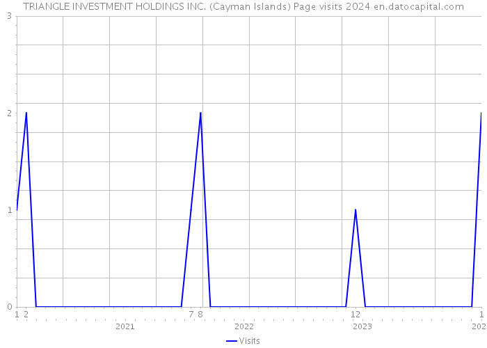 TRIANGLE INVESTMENT HOLDINGS INC. (Cayman Islands) Page visits 2024 