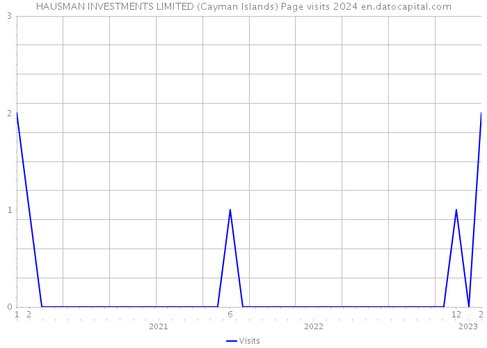 HAUSMAN INVESTMENTS LIMITED (Cayman Islands) Page visits 2024 