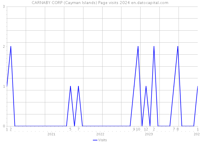 CARNABY CORP (Cayman Islands) Page visits 2024 
