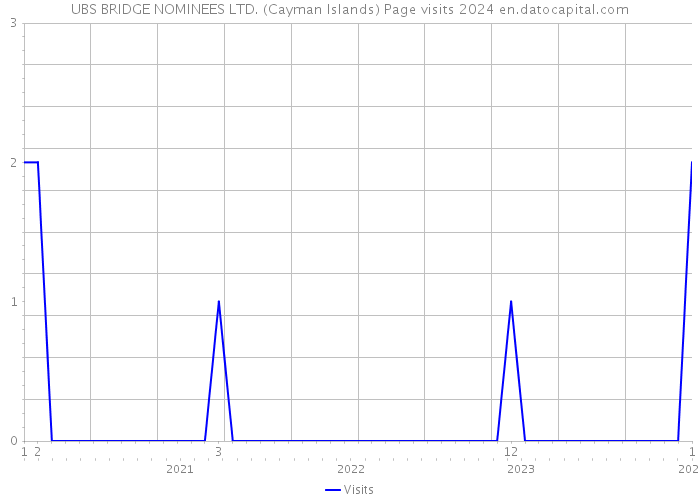 UBS BRIDGE NOMINEES LTD. (Cayman Islands) Page visits 2024 