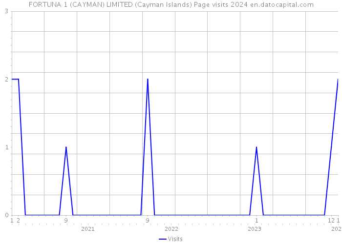 FORTUNA 1 (CAYMAN) LIMITED (Cayman Islands) Page visits 2024 