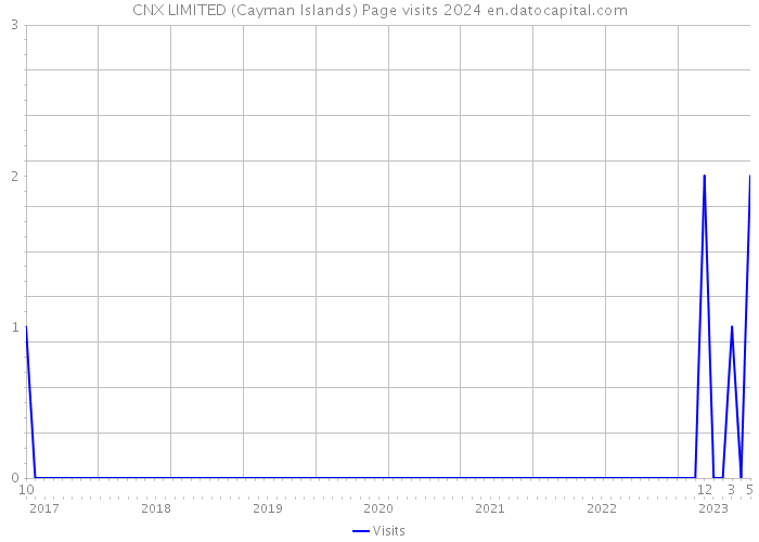 CNX LIMITED (Cayman Islands) Page visits 2024 