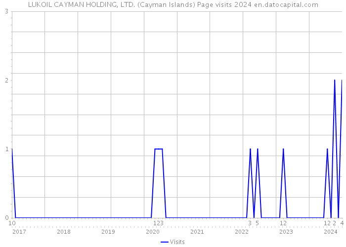 LUKOIL CAYMAN HOLDING, LTD. (Cayman Islands) Page visits 2024 