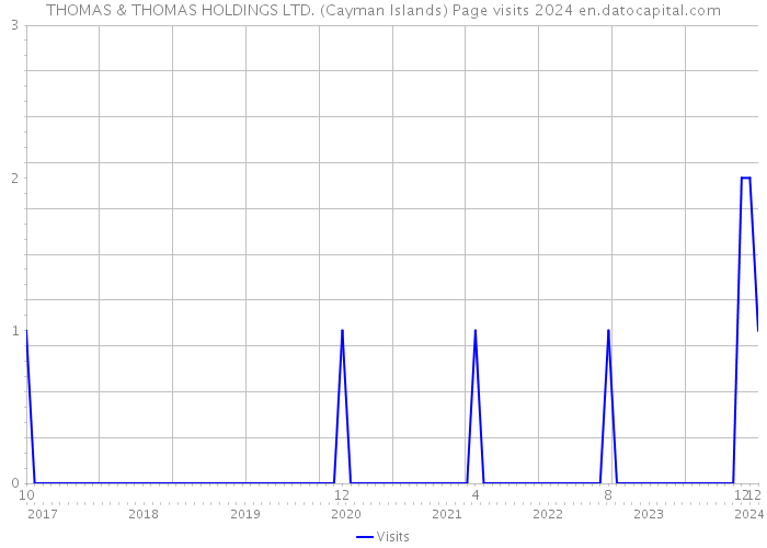 THOMAS & THOMAS HOLDINGS LTD. (Cayman Islands) Page visits 2024 