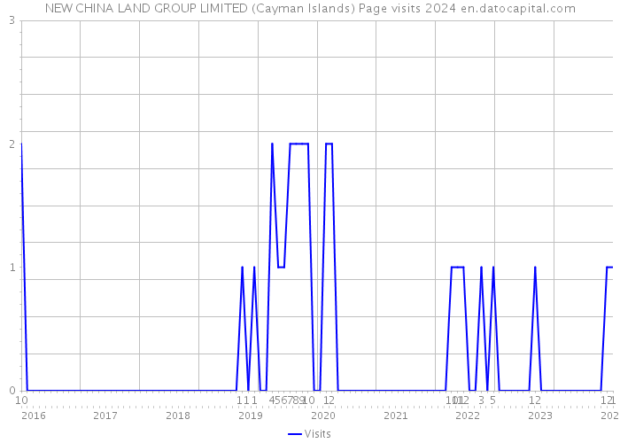 NEW CHINA LAND GROUP LIMITED (Cayman Islands) Page visits 2024 
