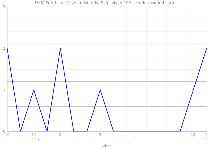 DAM Fund Ltd (Cayman Islands) Page visits 2024 