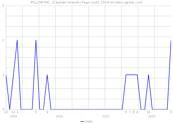 PILLOW INC. (Cayman Islands) Page visits 2024 
