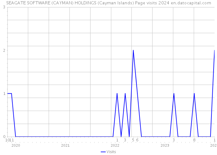 SEAGATE SOFTWARE (CAYMAN) HOLDINGS (Cayman Islands) Page visits 2024 