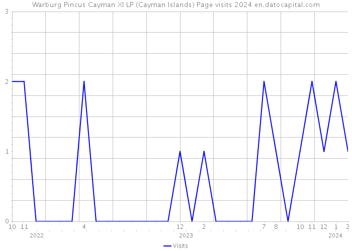 Warburg Pincus Cayman XI LP (Cayman Islands) Page visits 2024 