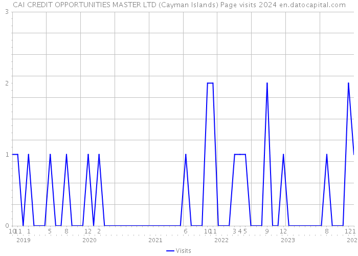 CAI CREDIT OPPORTUNITIES MASTER LTD (Cayman Islands) Page visits 2024 