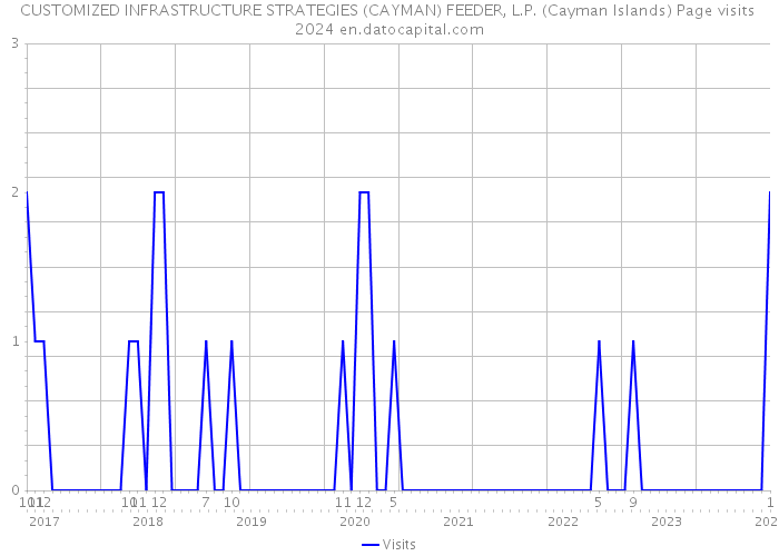 CUSTOMIZED INFRASTRUCTURE STRATEGIES (CAYMAN) FEEDER, L.P. (Cayman Islands) Page visits 2024 