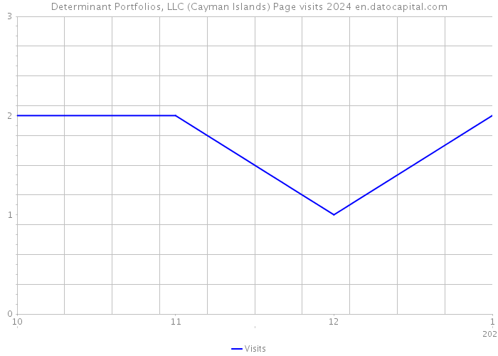 Determinant Portfolios, LLC (Cayman Islands) Page visits 2024 
