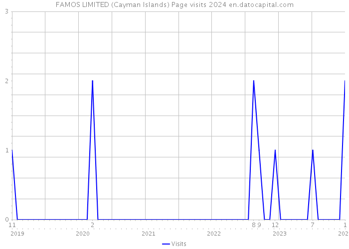 FAMOS LIMITED (Cayman Islands) Page visits 2024 