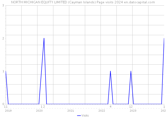 NORTH MICHIGAN EQUITY LIMITED (Cayman Islands) Page visits 2024 