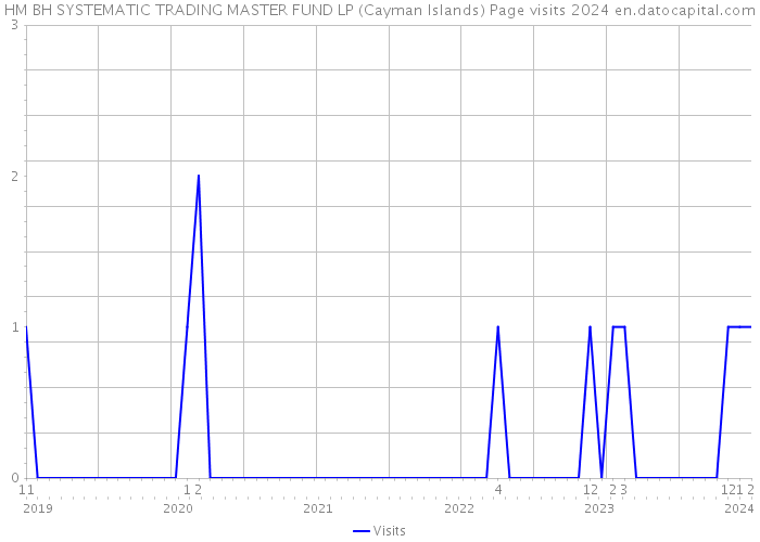 HM BH SYSTEMATIC TRADING MASTER FUND LP (Cayman Islands) Page visits 2024 