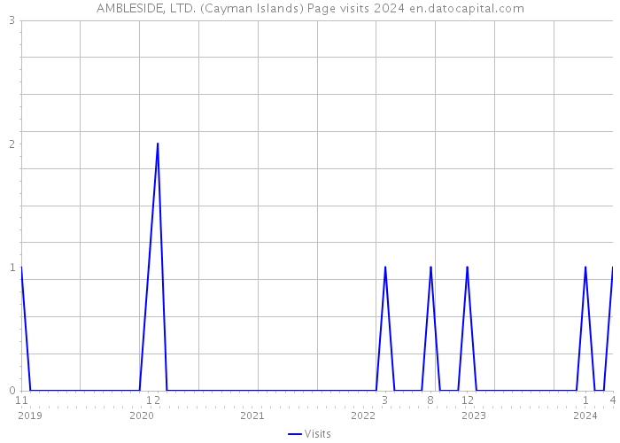 AMBLESIDE, LTD. (Cayman Islands) Page visits 2024 
