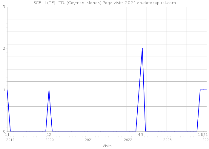 BCF III (TE) LTD. (Cayman Islands) Page visits 2024 