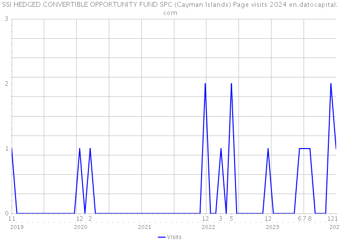 SSI HEDGED CONVERTIBLE OPPORTUNITY FUND SPC (Cayman Islands) Page visits 2024 