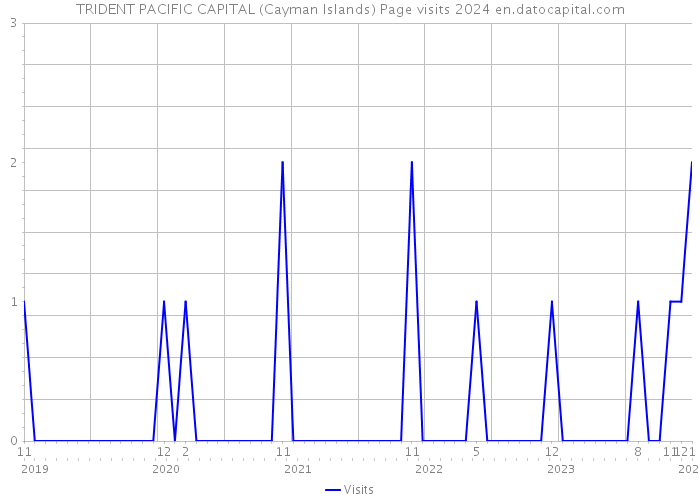 TRIDENT PACIFIC CAPITAL (Cayman Islands) Page visits 2024 