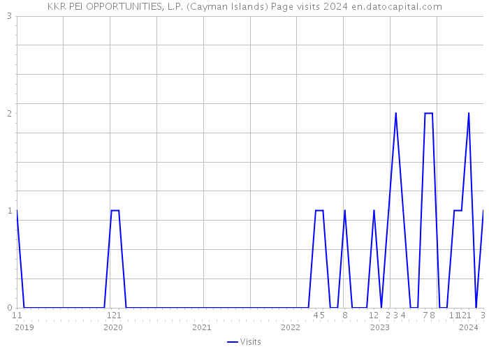 KKR PEI OPPORTUNITIES, L.P. (Cayman Islands) Page visits 2024 