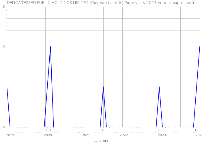 DELICATESSEN PUBLIC HOLDINGS LIMITED (Cayman Islands) Page visits 2024 