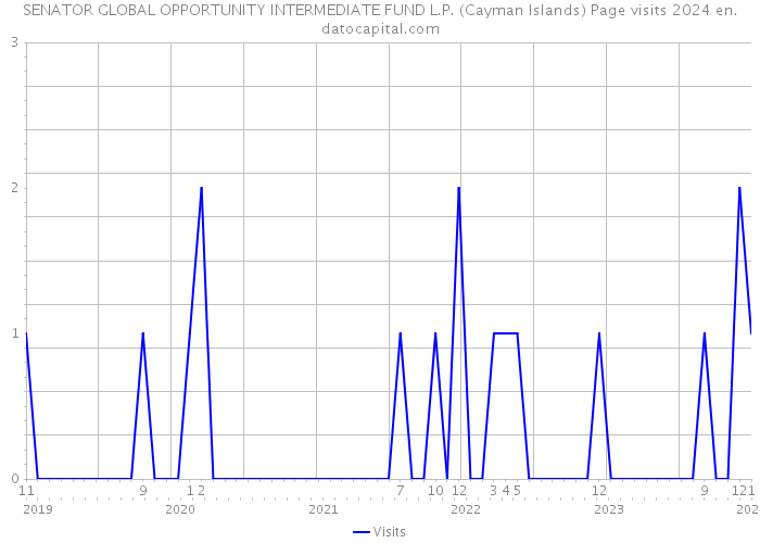 SENATOR GLOBAL OPPORTUNITY INTERMEDIATE FUND L.P. (Cayman Islands) Page visits 2024 
