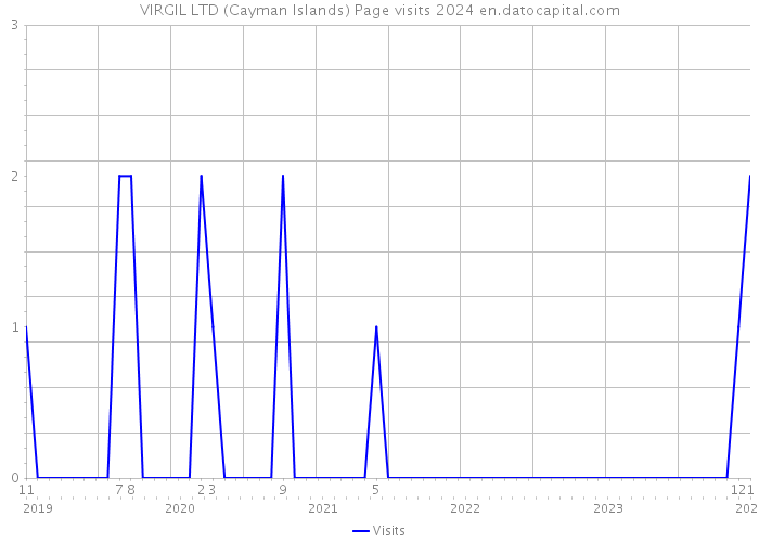 VIRGIL LTD (Cayman Islands) Page visits 2024 