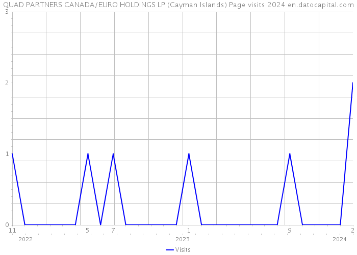 QUAD PARTNERS CANADA/EURO HOLDINGS LP (Cayman Islands) Page visits 2024 