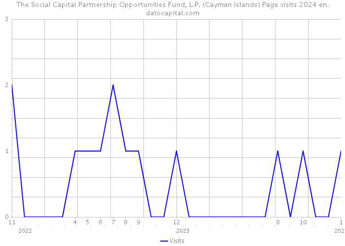The Social Capital Partnership Opportunities Fund, L.P. (Cayman Islands) Page visits 2024 
