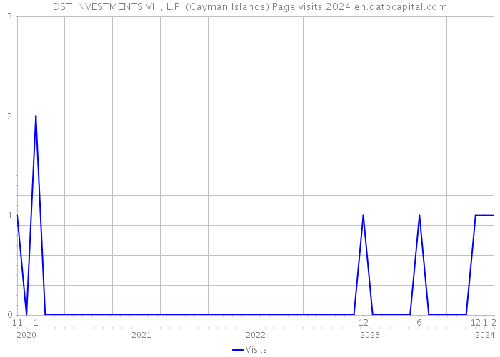 DST INVESTMENTS VIII, L.P. (Cayman Islands) Page visits 2024 