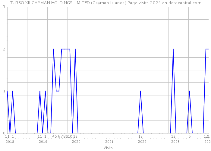 TURBO XII CAYMAN HOLDINGS LIMITED (Cayman Islands) Page visits 2024 