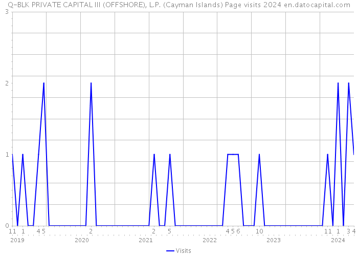 Q-BLK PRIVATE CAPITAL III (OFFSHORE), L.P. (Cayman Islands) Page visits 2024 