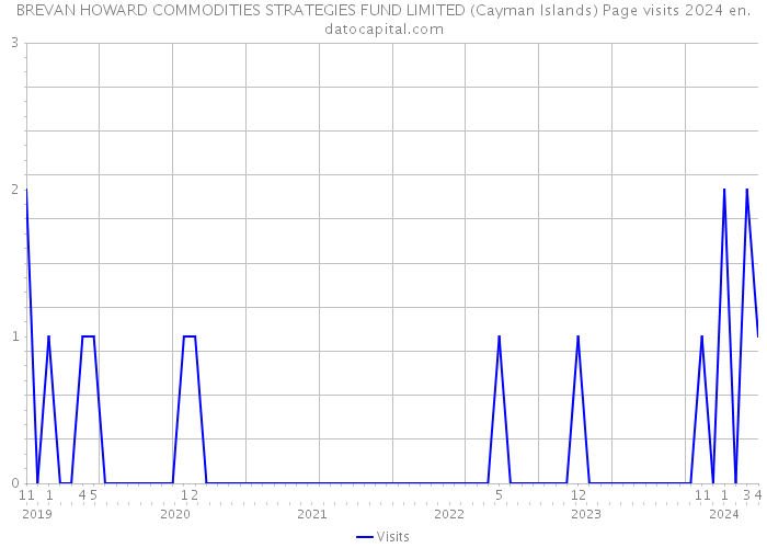 BREVAN HOWARD COMMODITIES STRATEGIES FUND LIMITED (Cayman Islands) Page visits 2024 